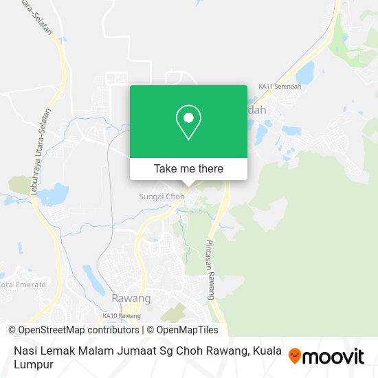 Nasi Lemak Malam Jumaat Sg Choh Rawang map