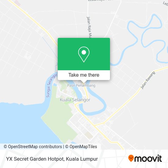 YX Secret Garden Hotpot map