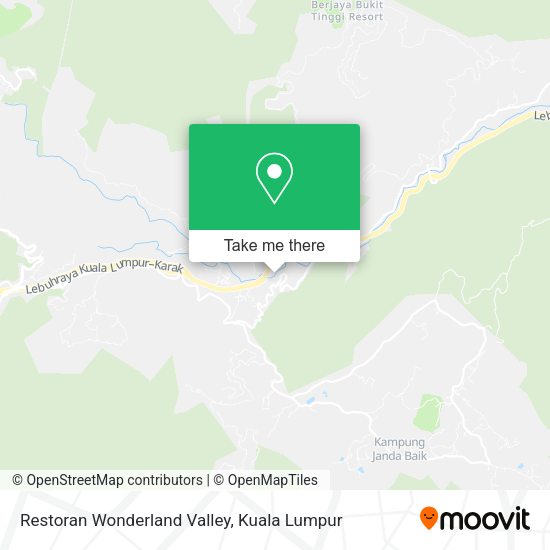 Peta Restoran Wonderland Valley