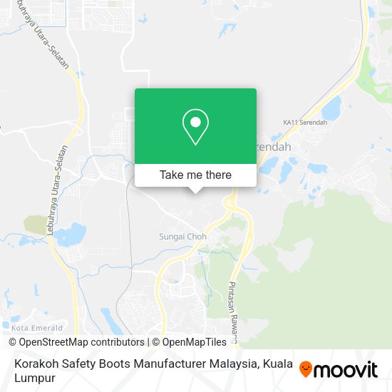 Korakoh Safety Boots Manufacturer Malaysia map