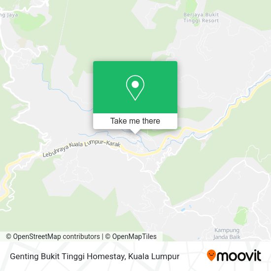 Peta Genting Bukit Tinggi Homestay