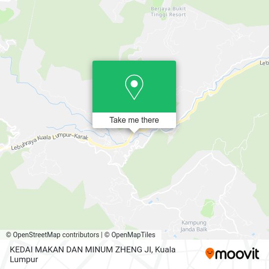Peta KEDAI MAKAN DAN MINUM ZHENG JI
