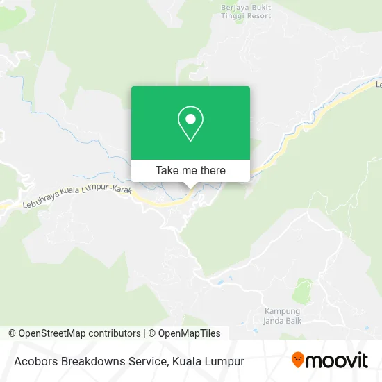 Acobors Breakdowns Service map