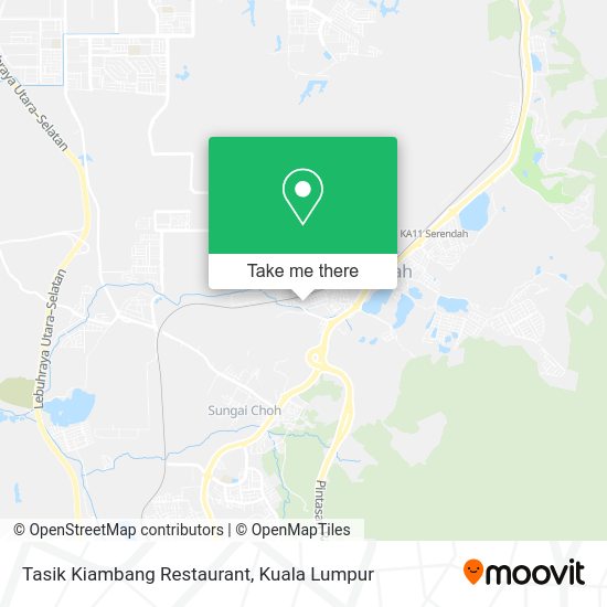 Peta Tasik Kiambang Restaurant