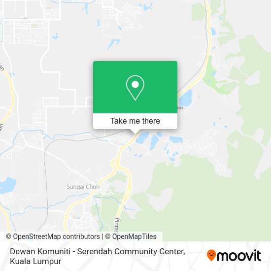 Dewan Komuniti - Serendah Community Center map