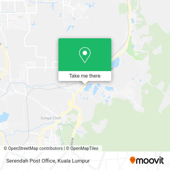 Serendah Post Office map