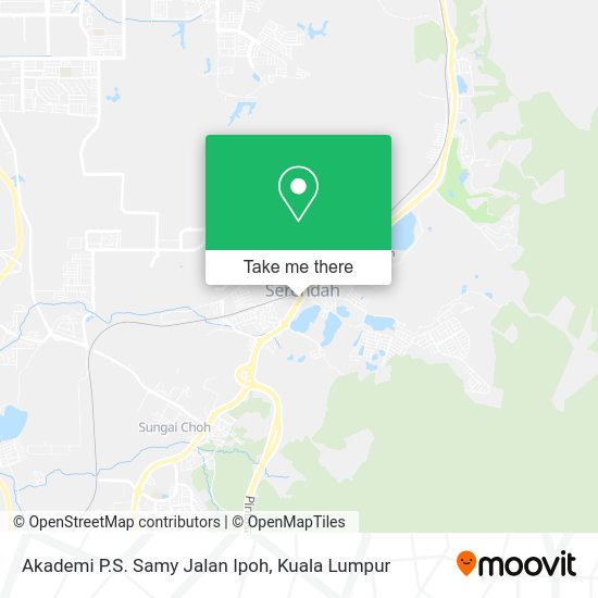 Akademi P.S. Samy Jalan Ipoh map