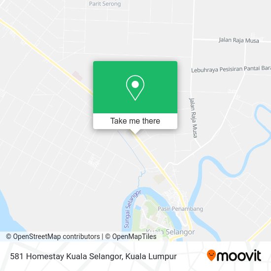 Peta 581 Homestay Kuala Selangor