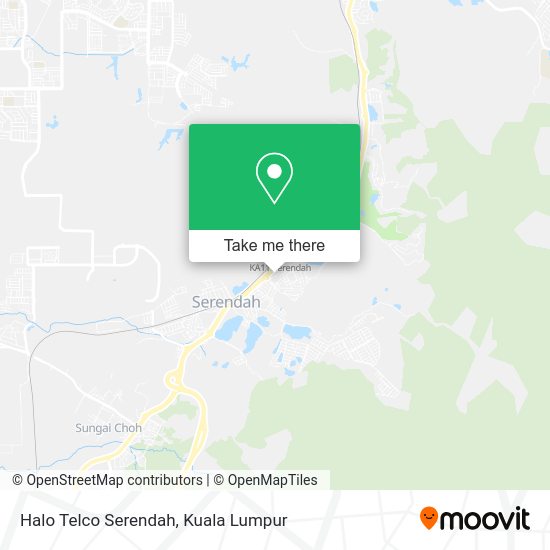 Halo Telco Serendah map
