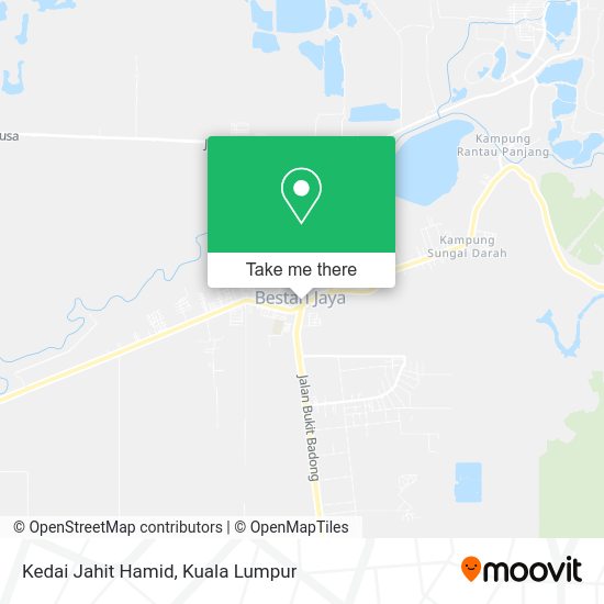Kedai Jahit Hamid map