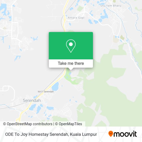 Peta ODE To Joy Homestay Serendah