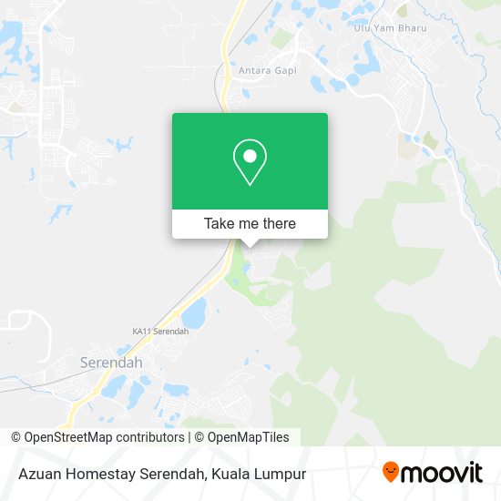 Peta Azuan Homestay Serendah