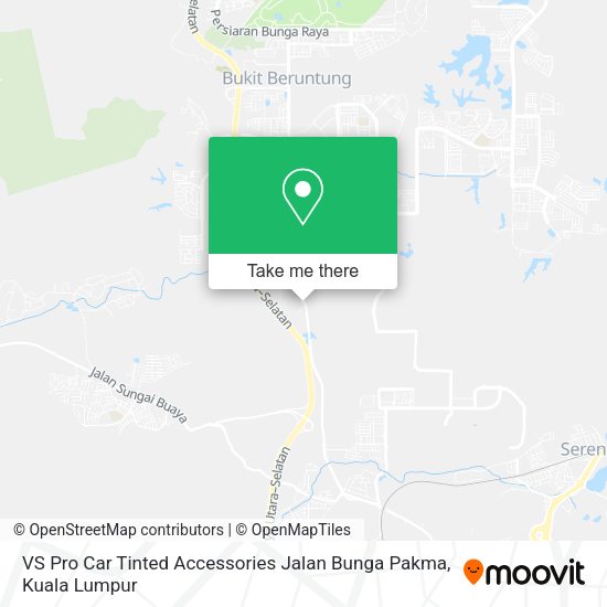 VS Pro Car Tinted Accessories Jalan Bunga Pakma map