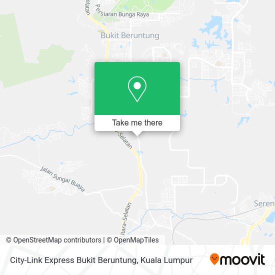 City-Link Express Bukit Beruntung map