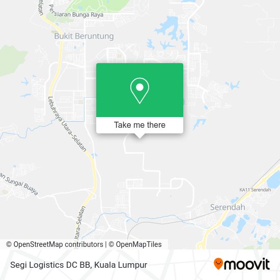 Segi Logistics DC BB map