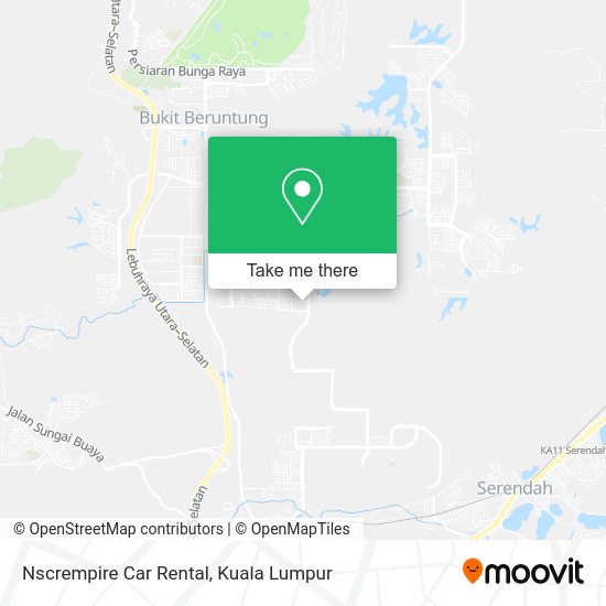 Nscrempire Car Rental map