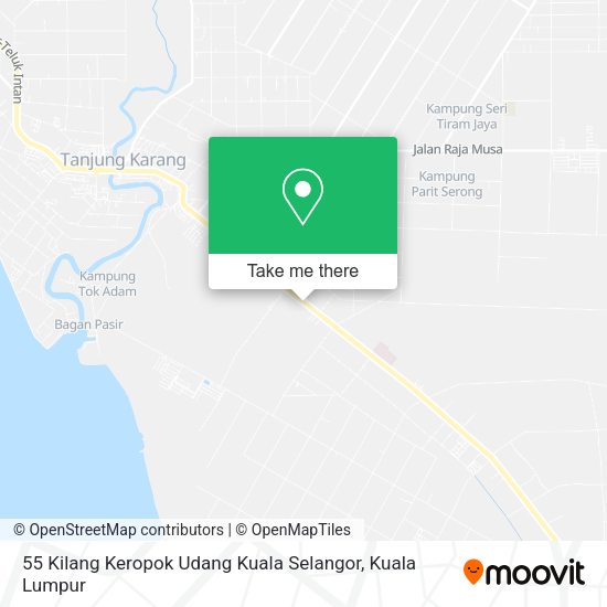 Peta 55 Kilang Keropok Udang Kuala Selangor