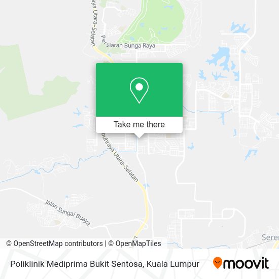Peta Poliklinik Mediprima Bukit Sentosa