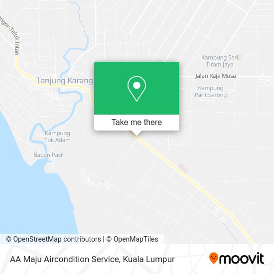 AA Maju Aircondition Service map