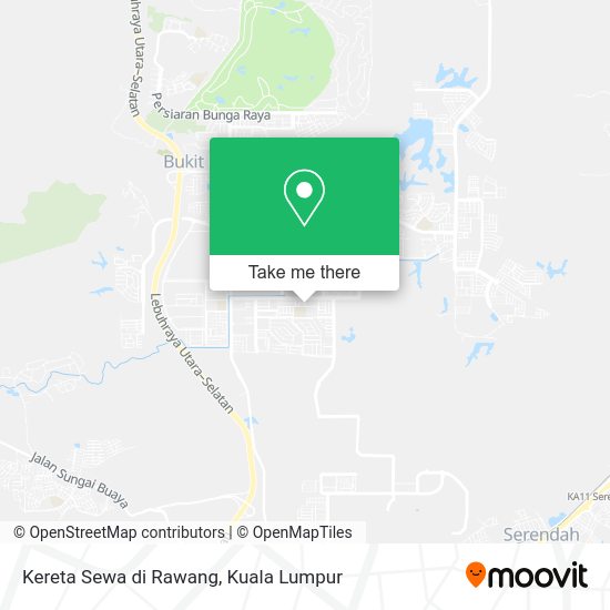 Kereta Sewa di Rawang map