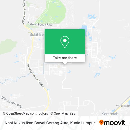 Peta Nasi Kukus Ikan Bawal Goreng Aura