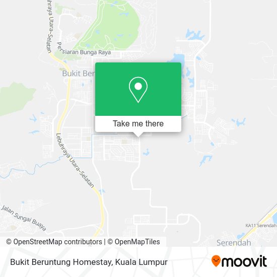 Peta Bukit Beruntung Homestay