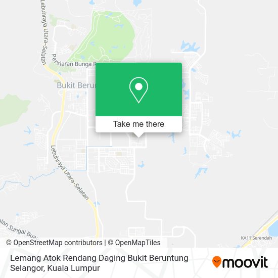 Lemang Atok Rendang Daging Bukit Beruntung Selangor map