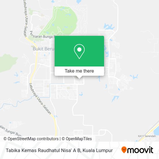Peta Tabika Kemas Raudhatul Nisa' A B