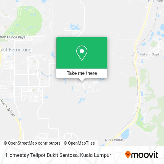 Peta Homestay Telipot Bukit Sentosa