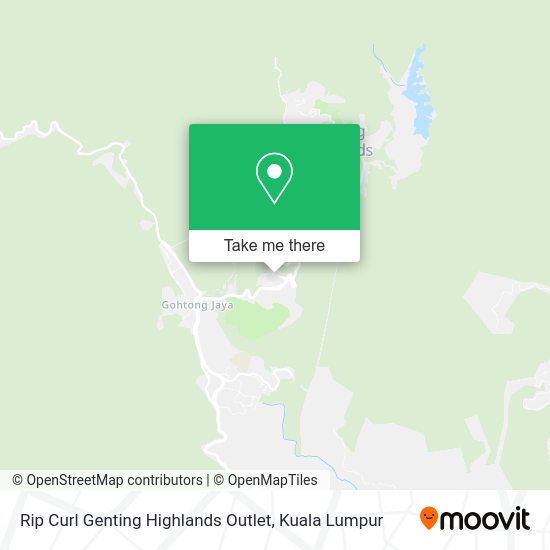 Rip Curl Genting Highlands Outlet map