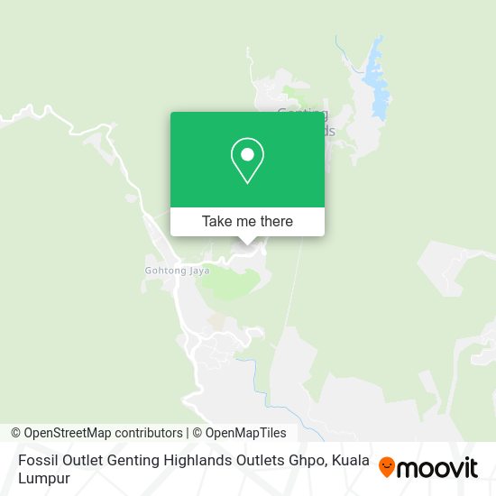 Peta Fossil Outlet Genting Highlands Outlets Ghpo