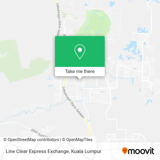 Line Clear Express Exchange map