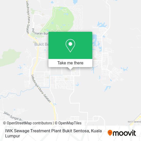IWK Sewage Treatment Plant Bukit Sentosa map