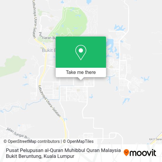Pusat Pelupusan al-Quran Muhibbul Quran Malaysia Bukit Beruntung map