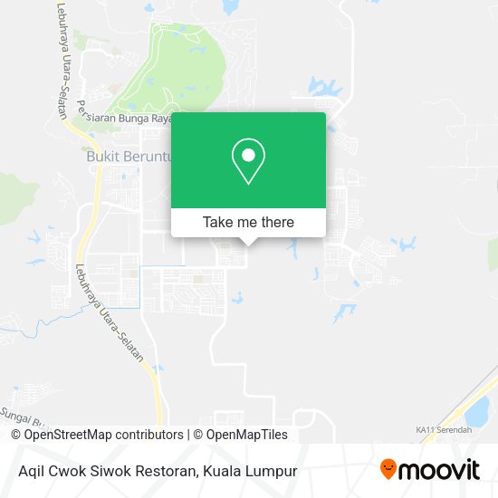 Peta Aqil Cwok Siwok Restoran