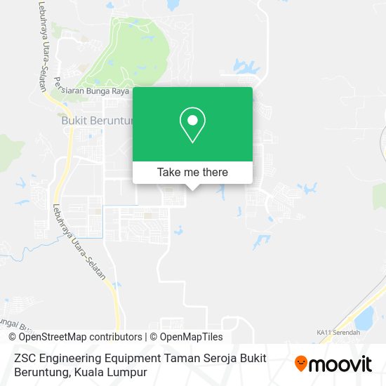 Peta ZSC Engineering Equipment Taman Seroja Bukit Beruntung
