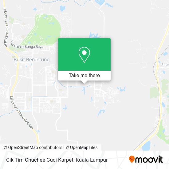 Peta Cik Tim Chuchee Cuci Karpet