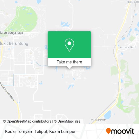 Kedai Tomyam Teliput map