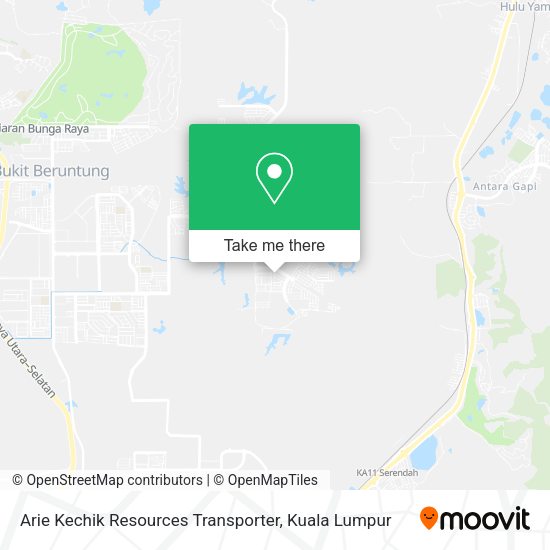 Peta Arie Kechik Resources Transporter