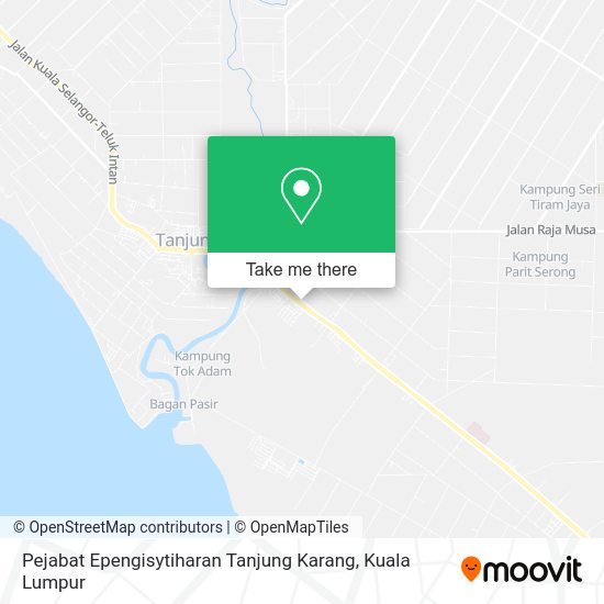 Pejabat Epengisytiharan Tanjung Karang map