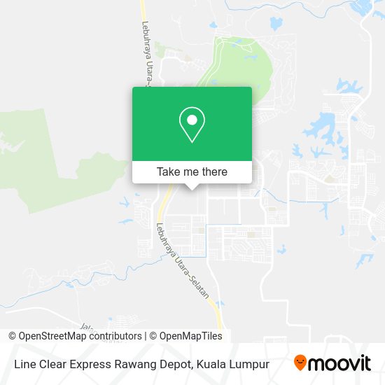 Line Clear Express Rawang Depot map