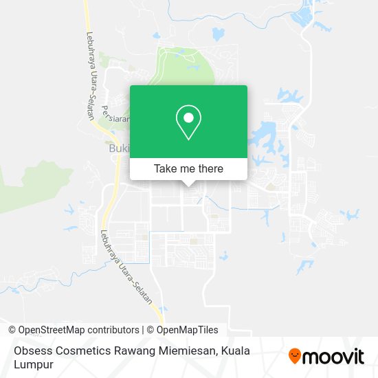 Obsess Cosmetics Rawang Miemiesan map