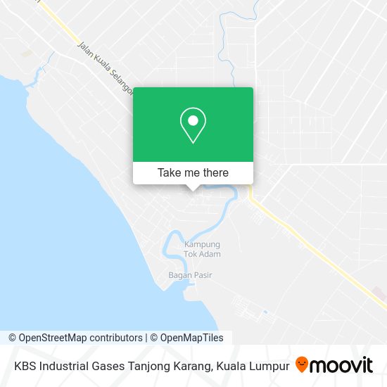 KBS Industrial Gases Tanjong Karang map