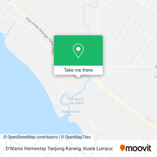 Peta D'Wanis Homestay Tanjung Karang