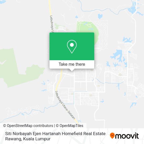 Siti Norbayah Ejen Hartanah Homefield Real Estate Rawang map