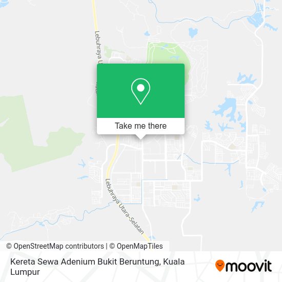 Kereta Sewa Adenium Bukit Beruntung map