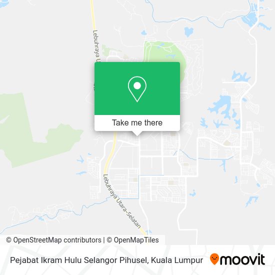 Pejabat Ikram Hulu Selangor Pihusel map