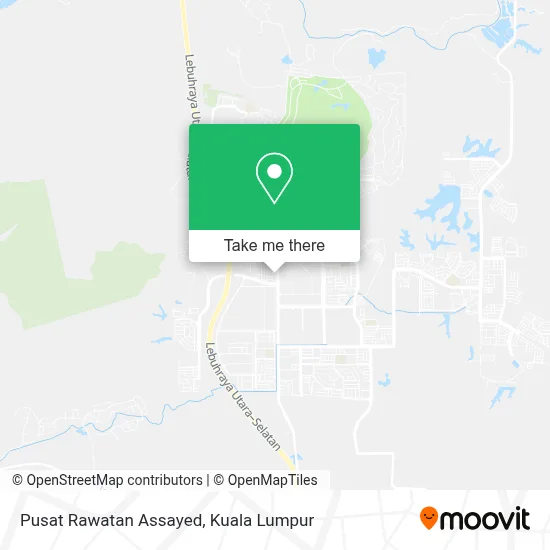 Pusat Rawatan Assayed map