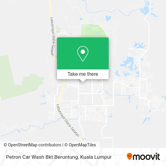 Petron Car Wash Bkt.Beruntung map