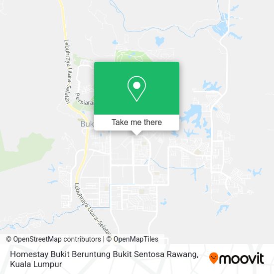 Peta Homestay Bukit Beruntung Bukit Sentosa Rawang
